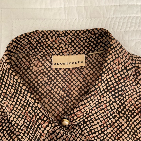 APOSTROPHE, ANIMAL PRINT BLOUSE AND MATCHING SKIRT, SIZE: L - Picture 10 of 12